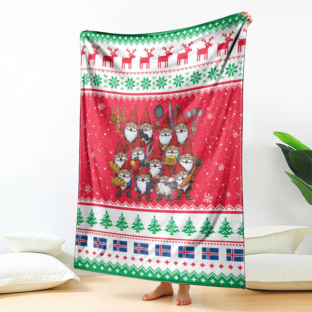 Iceland Christmas Blanket Icelandic Yule Lads - Wonder Print Shop