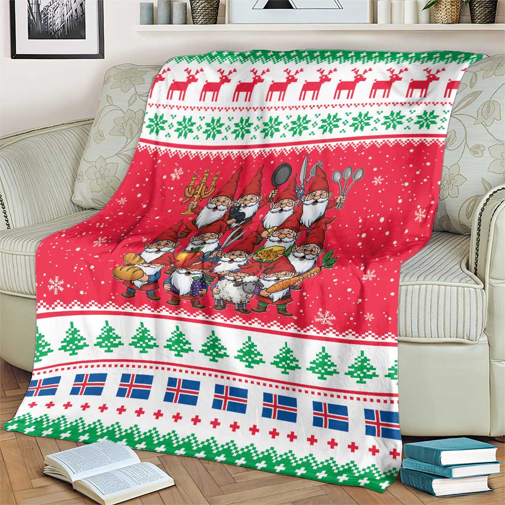 Iceland Christmas Blanket Icelandic Yule Lads - Wonder Print Shop