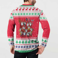 Iceland Christmas Button Sweatshirt Icelandic Yule Lads LT19