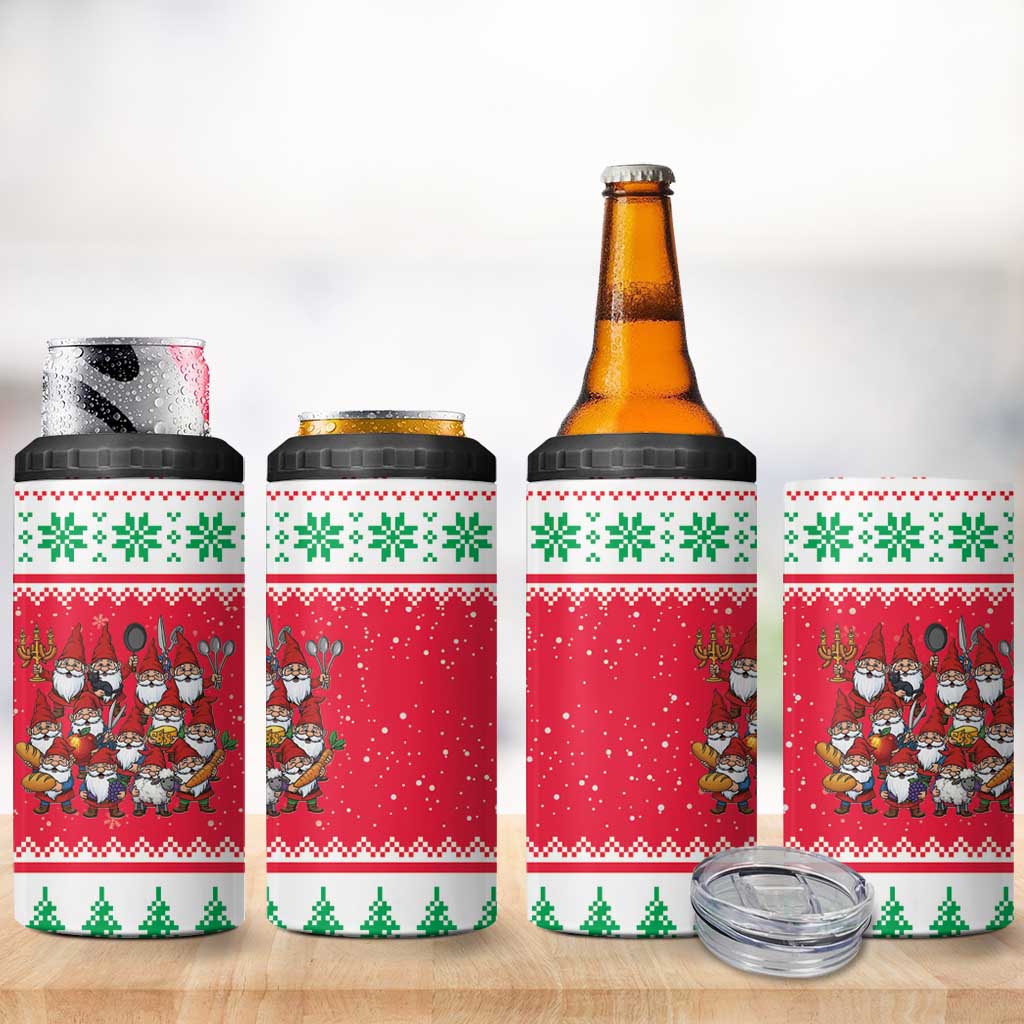 Iceland Christmas 4 in 1 Can Cooler Tumbler Icelandic Yule Lads - Wonder Print Shop