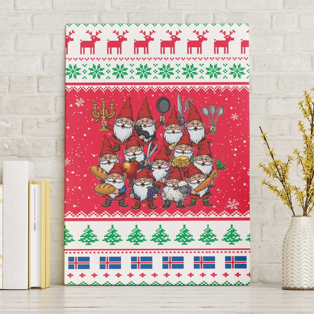 Iceland Christmas Canvas Wall Art Icelandic Yule Lads - Wonder Print Shop