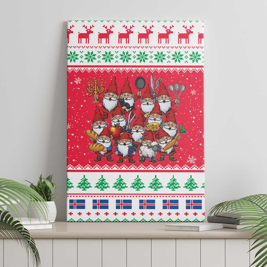 Iceland Christmas Canvas Wall Art Icelandic Yule Lads - Wonder Print Shop