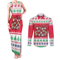 Iceland Christmas Couples Matching Tank Maxi Dress and Long Sleeve Button Shirt Icelandic Yule Lads LT19