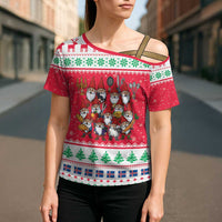 Iceland Christmas Cross Shoulder Shirt Icelandic Yule Lads LT19