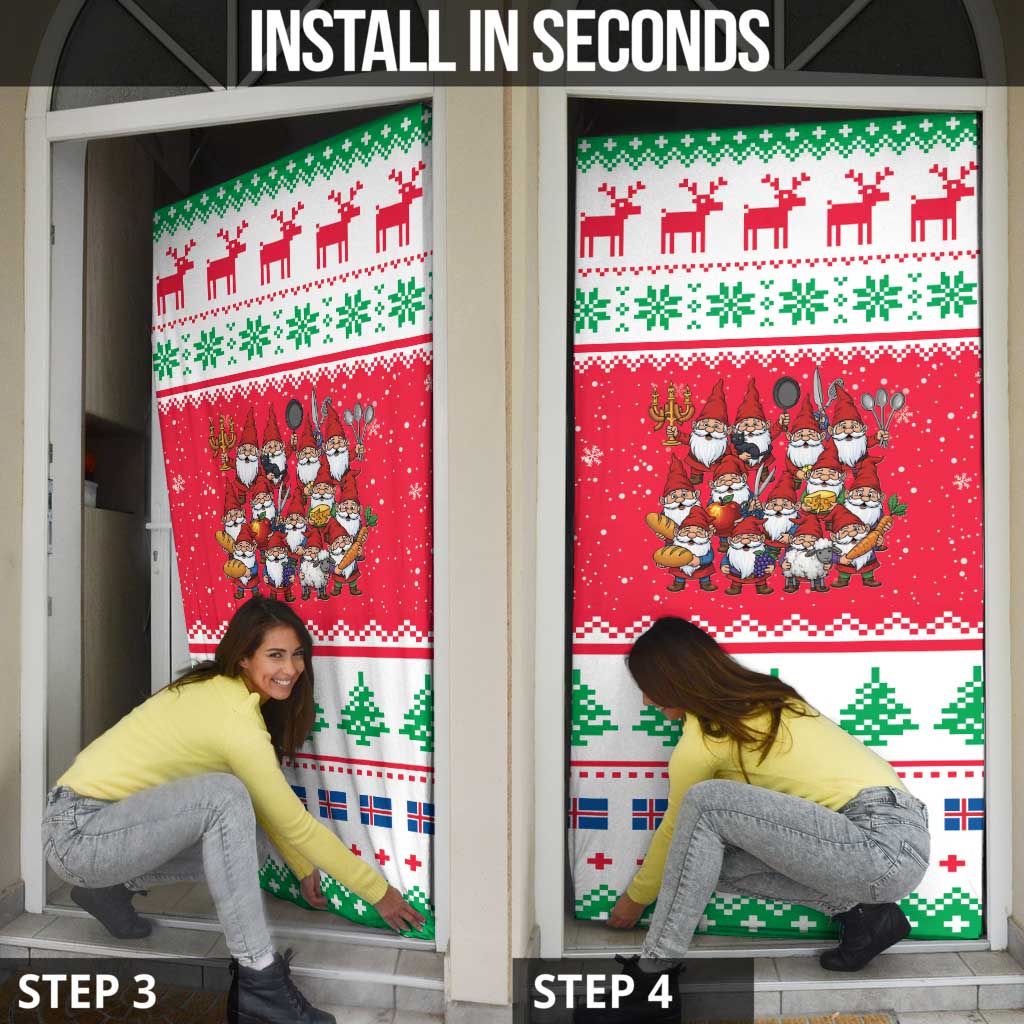 Iceland Christmas Door Cover Icelandic Yule Lads - Wonder Print Shop