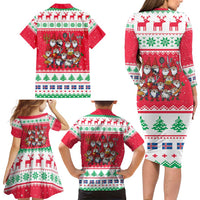 Iceland Christmas Family Matching Long Sleeve Bodycon Dress and Hawaiian Shirt Icelandic Yule Lads LT19