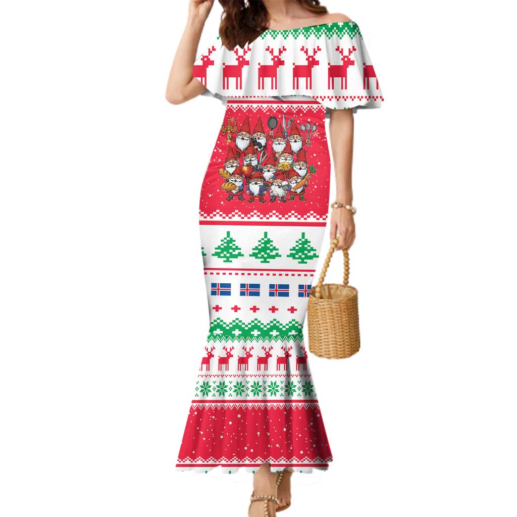 Iceland Christmas Family Matching Mermaid Dress and Hawaiian Shirt Icelandic Yule Lads LT19