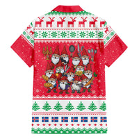 Iceland Christmas Family Matching Off The Shoulder Long Sleeve Dress and Hawaiian Shirt Icelandic Yule Lads LT19