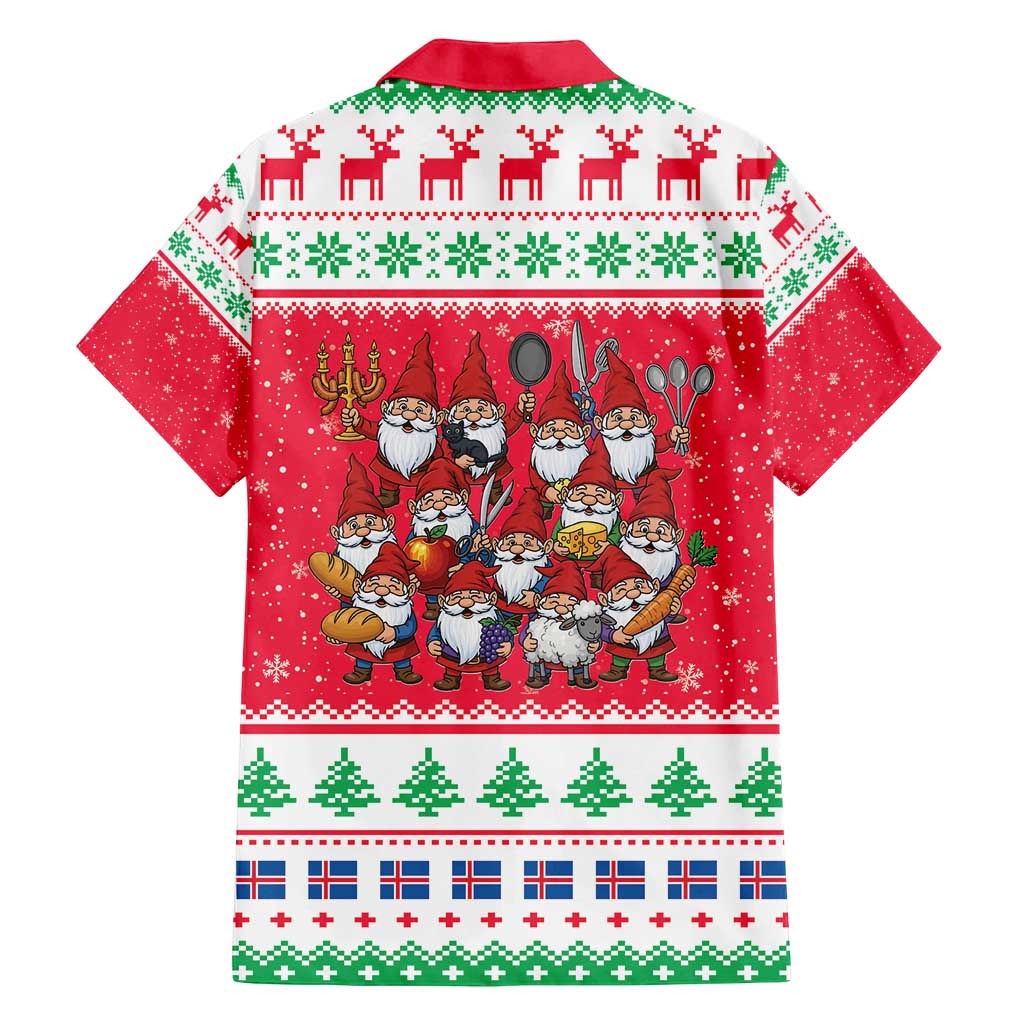 Iceland Christmas Family Matching Off Shoulder Maxi Dress and Hawaiian Shirt Icelandic Yule Lads LT19