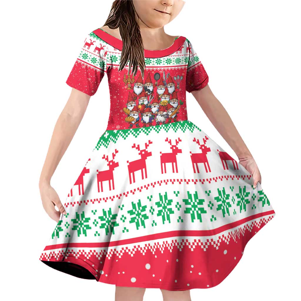 Iceland Christmas Family Matching Off Shoulder Short Dress and Hawaiian Shirt Icelandic Yule Lads LT19