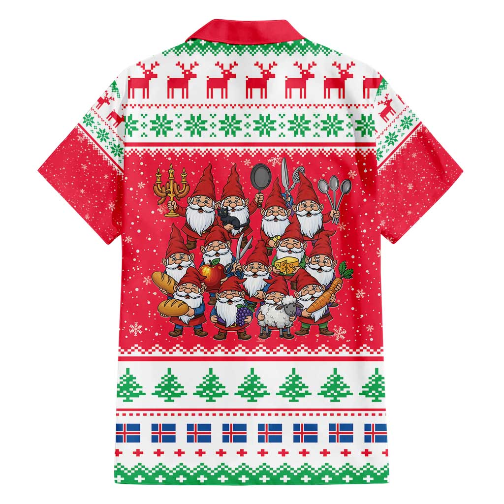 Iceland Christmas Family Matching Short Sleeve Bodycon Dress and Hawaiian Shirt Icelandic Yule Lads LT19