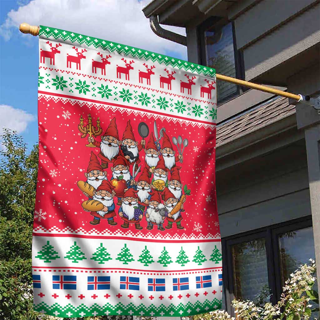 Iceland Christmas Garden Flag Icelandic Yule Lads - Wonder Print Shop