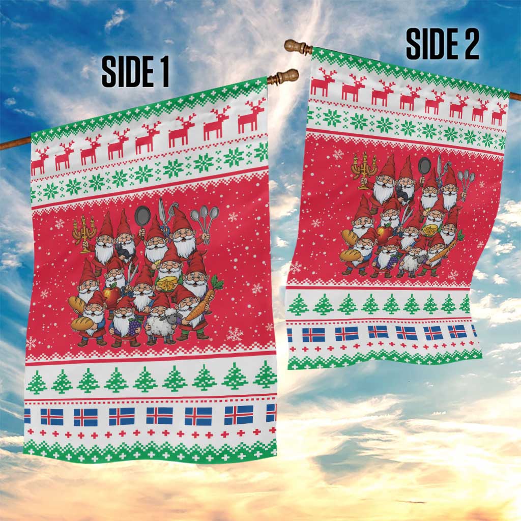 Iceland Christmas Garden Flag Icelandic Yule Lads - Wonder Print Shop