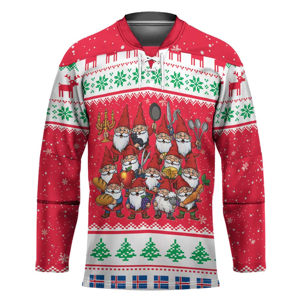 Iceland Christmas Hockey Jersey Icelandic Yule Lads LT19