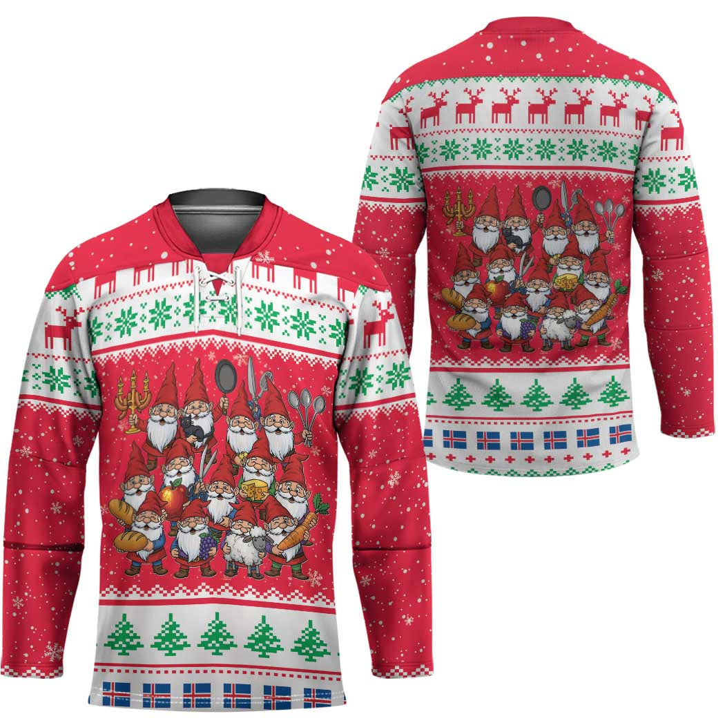 Iceland Christmas Hockey Jersey Icelandic Yule Lads LT19