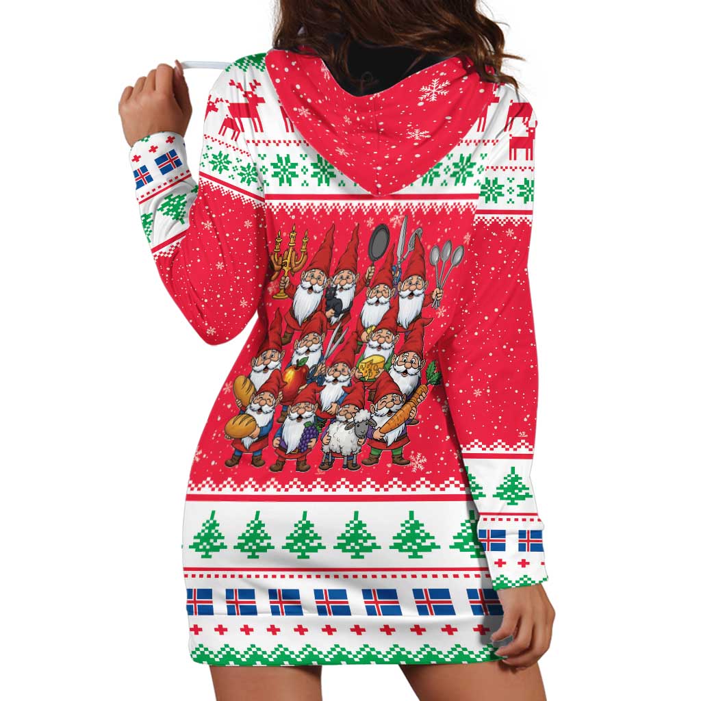 Iceland Christmas Hoodie Dress Icelandic Yule Lads LT19