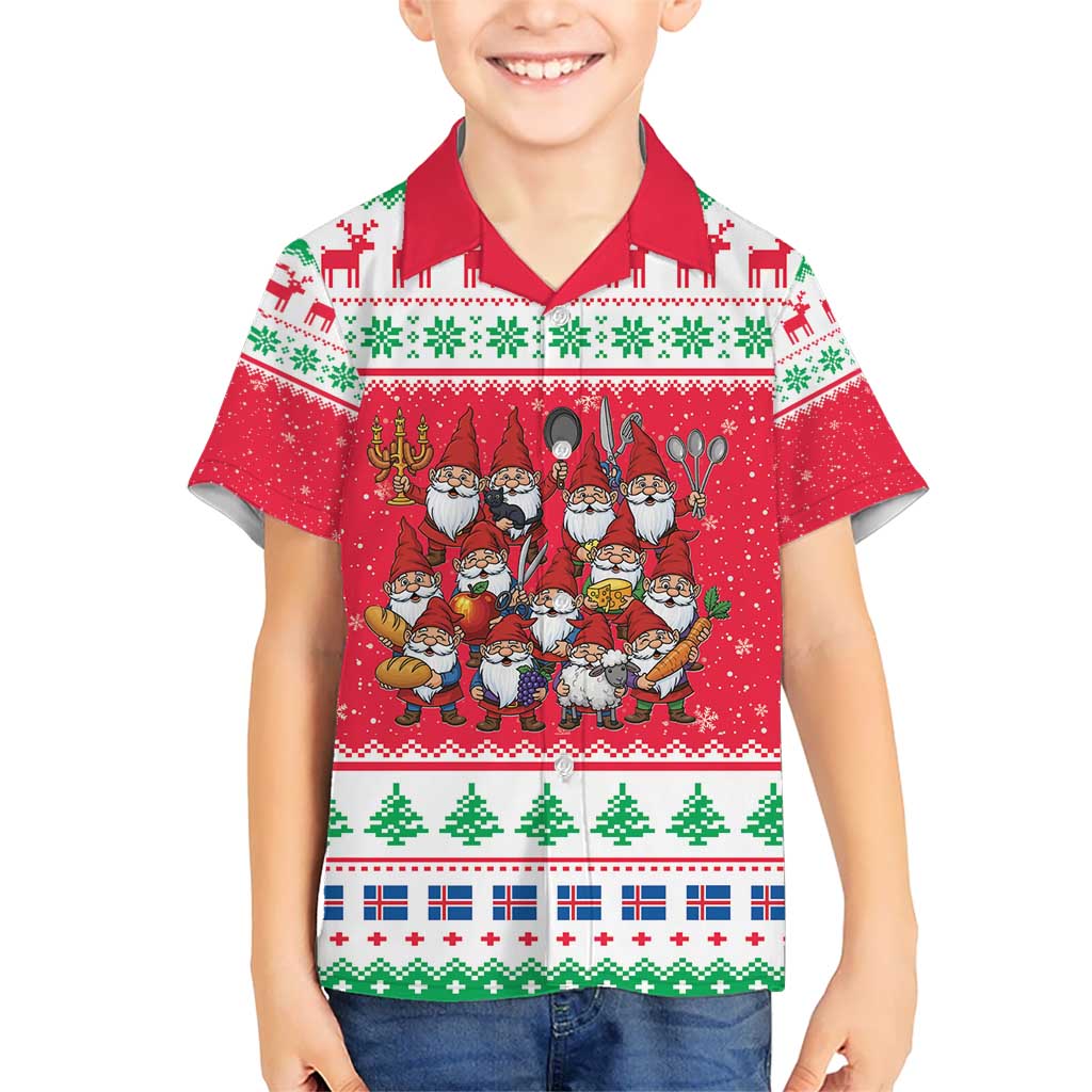 Iceland Christmas Kid Hawaiian Shirt Icelandic Yule Lads LT19