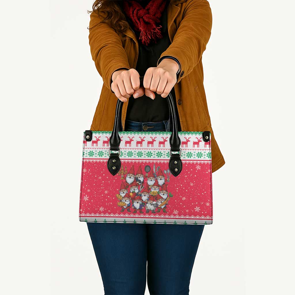 Iceland Christmas Leather Bag Icelandic Yule Lads - Wonder Print Shop