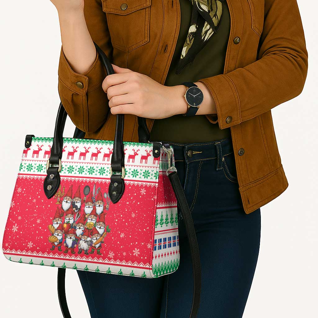 Iceland Christmas Leather Bag Icelandic Yule Lads - Wonder Print Shop