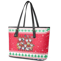 Iceland Christmas Leather Tote Bag Icelandic Yule Lads - Wonder Print Shop