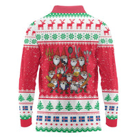 Iceland Christmas Long Sleeve Polo Shirt Icelandic Yule Lads LT19