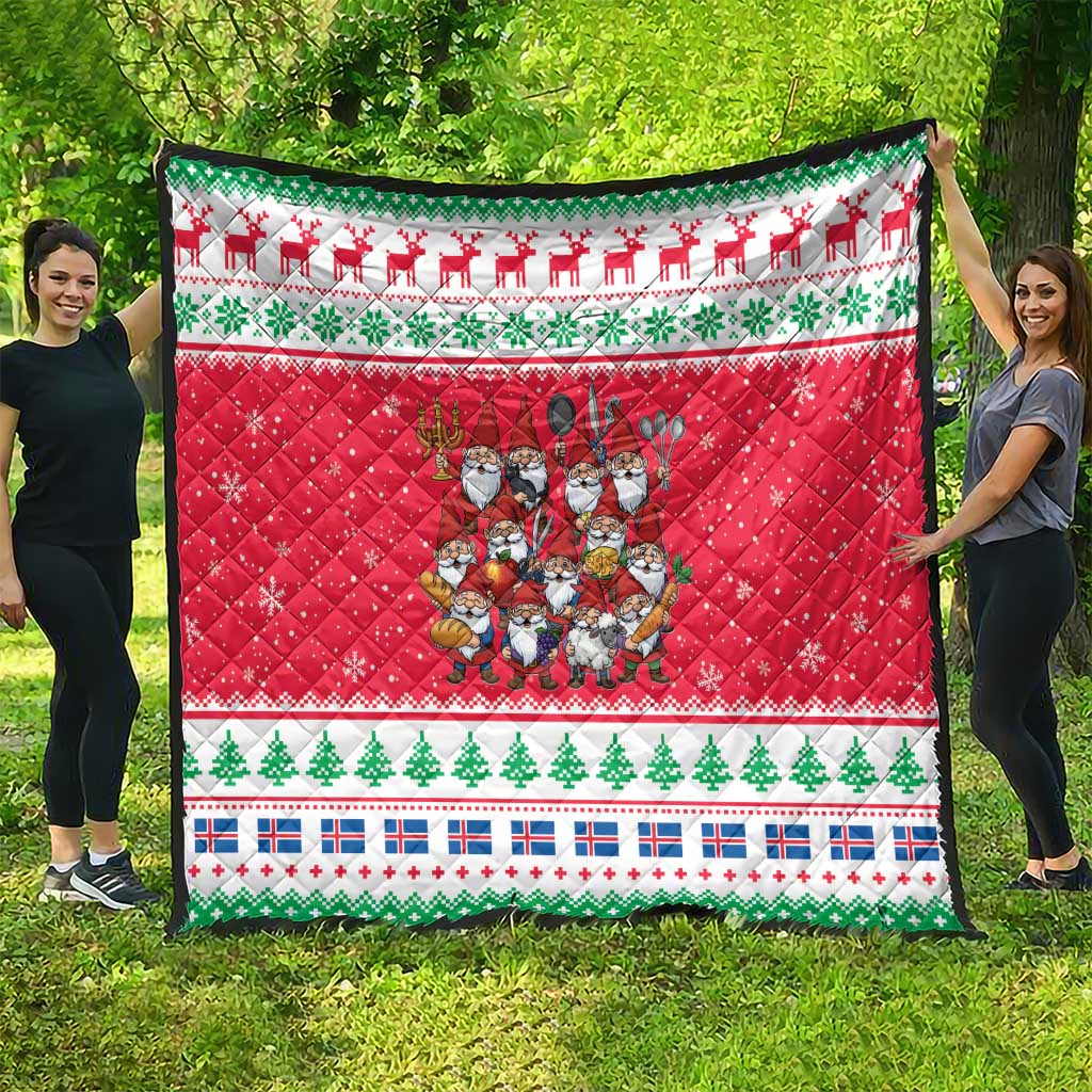 Iceland Christmas Quilt Icelandic Yule Lads - Wonder Print Shop