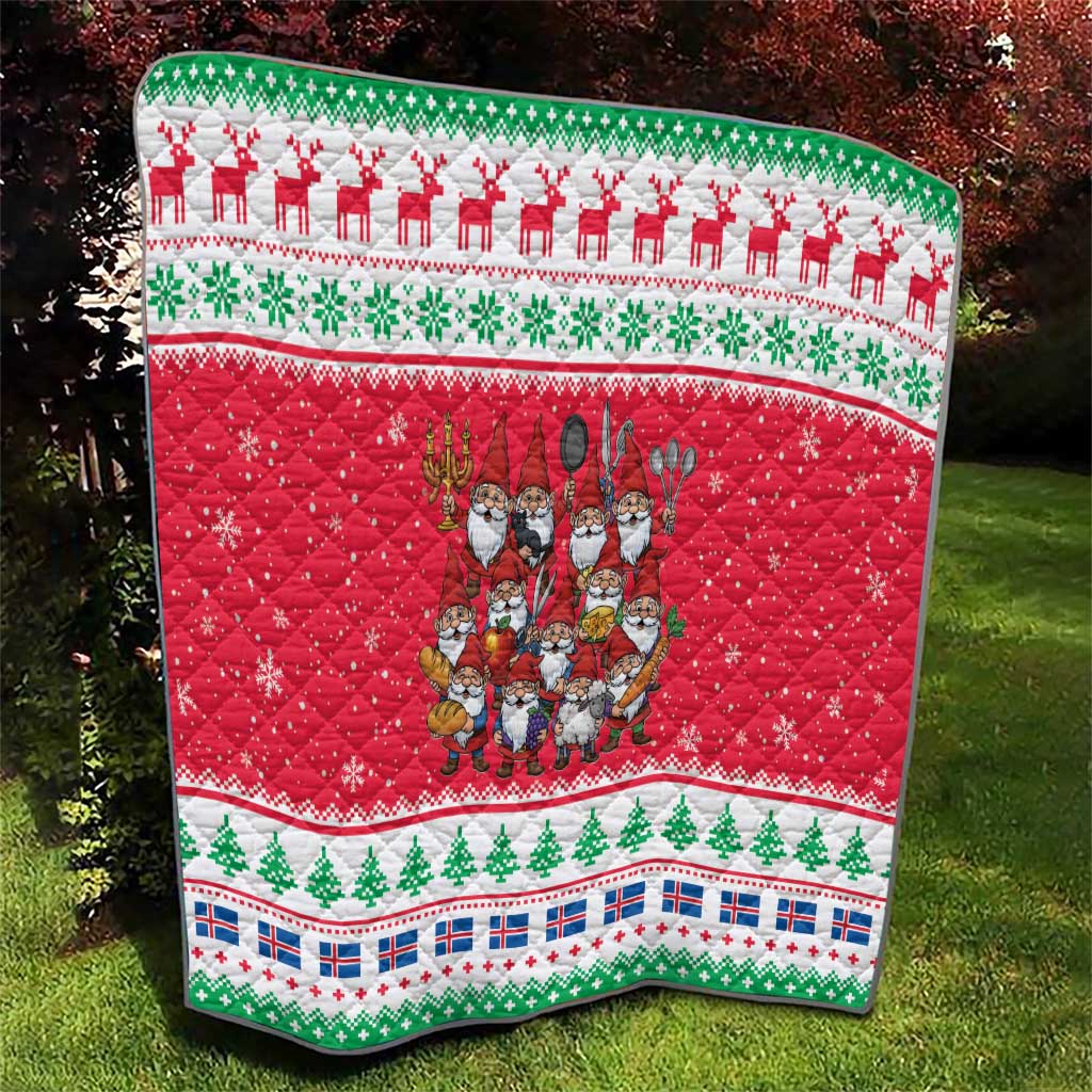 Iceland Christmas Quilt Icelandic Yule Lads - Wonder Print Shop