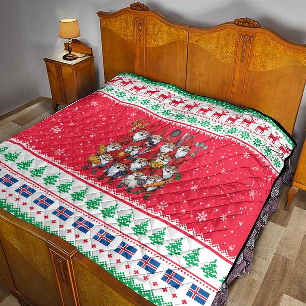 Iceland Christmas Quilt Icelandic Yule Lads - Wonder Print Shop