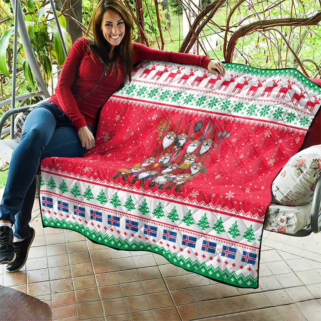 Iceland Christmas Quilt Icelandic Yule Lads - Wonder Print Shop