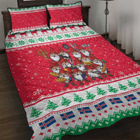 Iceland Christmas Quilt Bed Set Icelandic Yule Lads - Wonder Print Shop