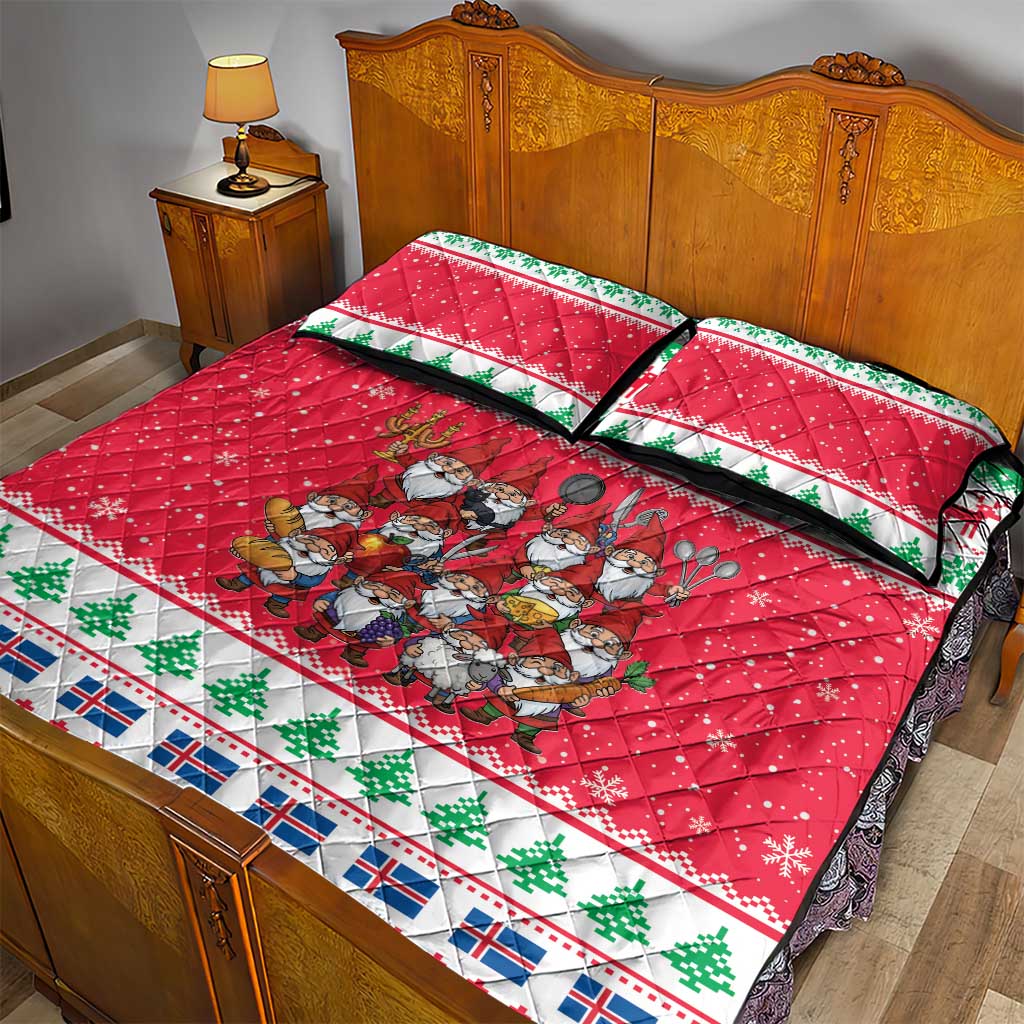 Iceland Christmas Quilt Bed Set Icelandic Yule Lads - Wonder Print Shop