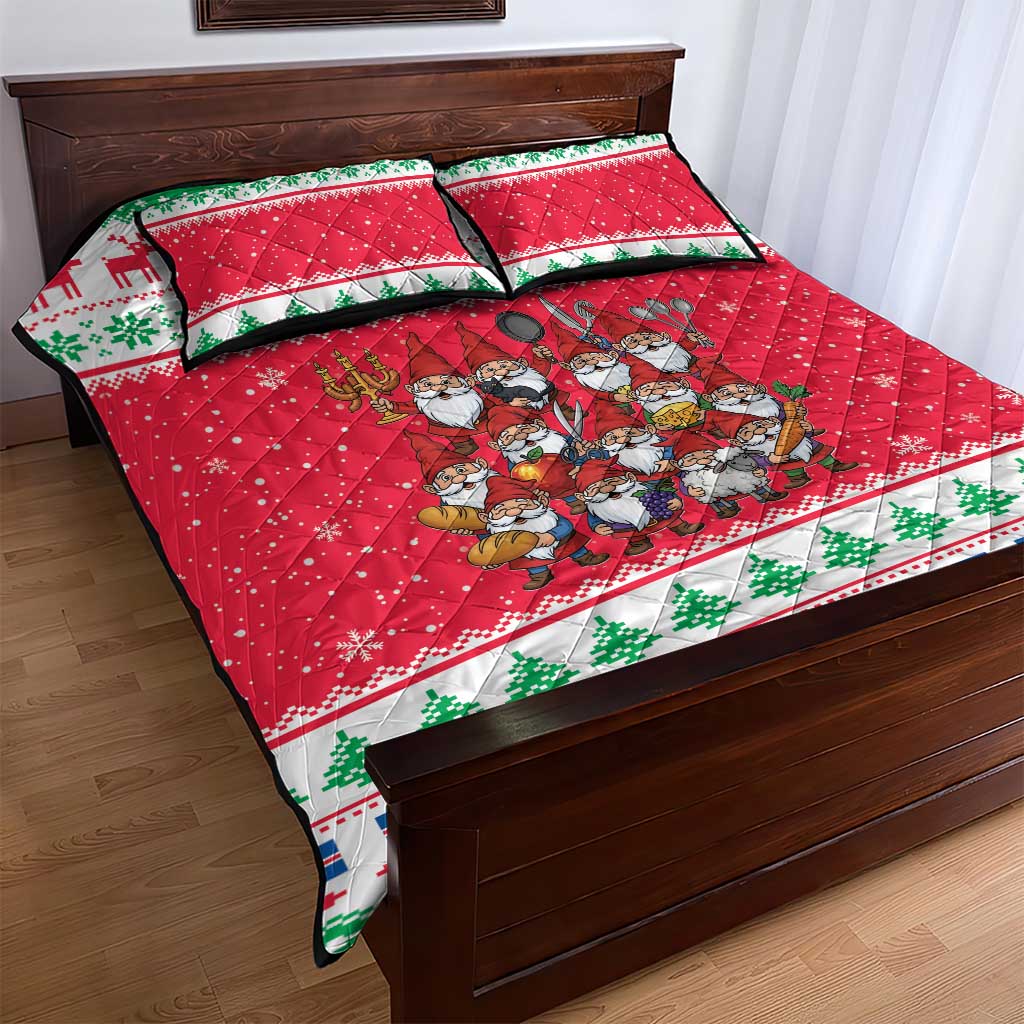 Iceland Christmas Quilt Bed Set Icelandic Yule Lads - Wonder Print Shop