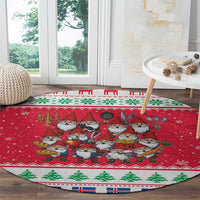 Iceland Christmas Round Carpet Icelandic Yule Lads - Wonder Print Shop