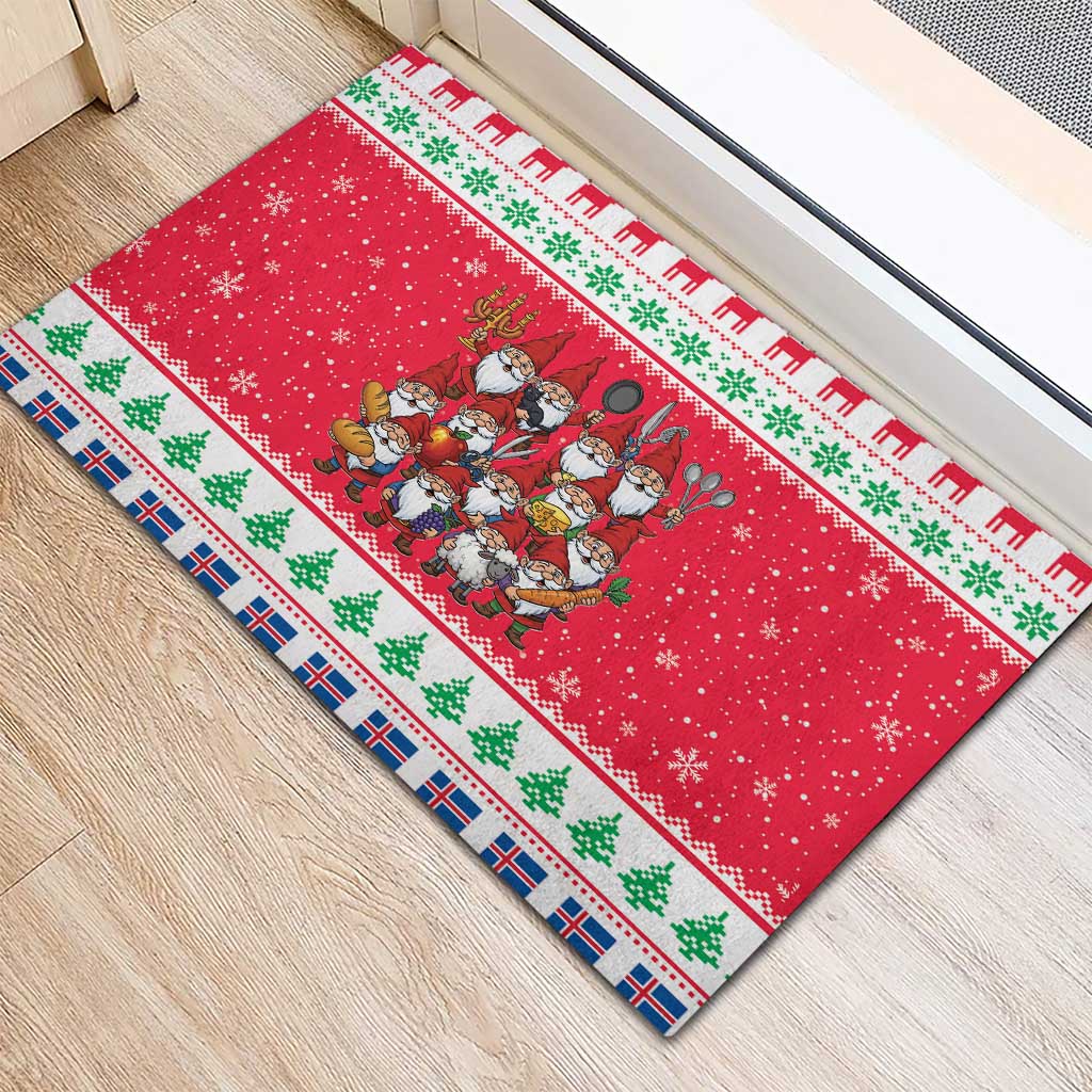 Iceland Christmas Rubber Doormat Icelandic Yule Lads - Wonder Print Shop