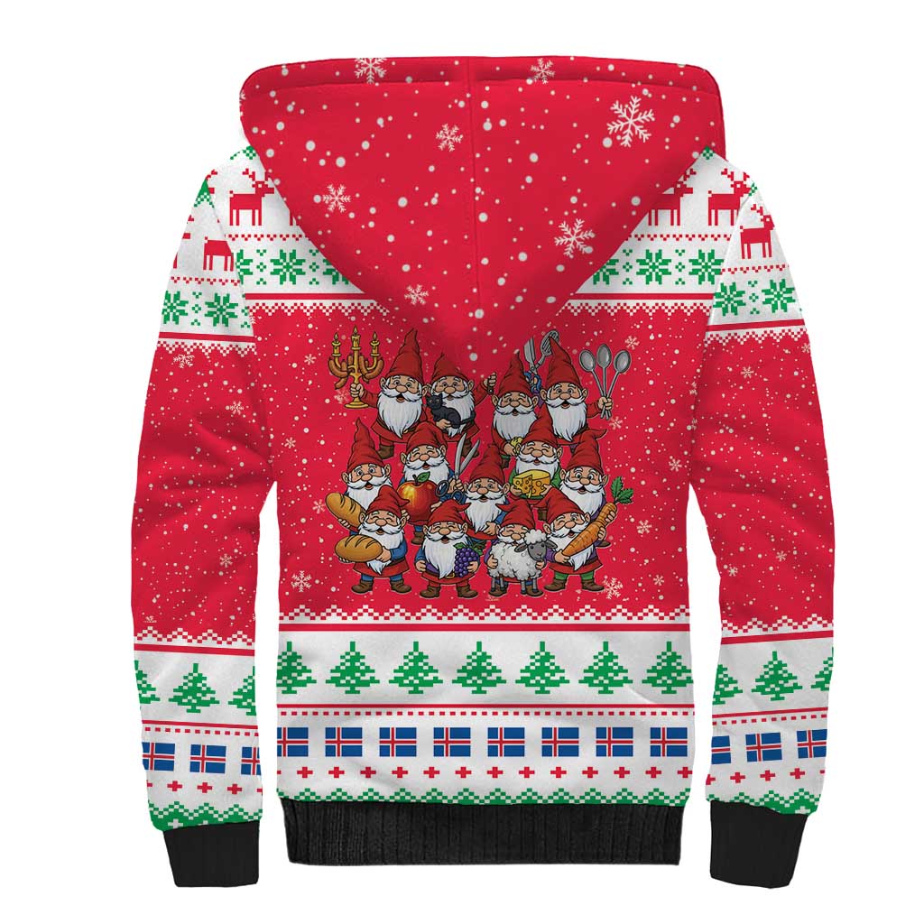 Iceland Christmas Sherpa Hoodie Icelandic Yule Lads LT19