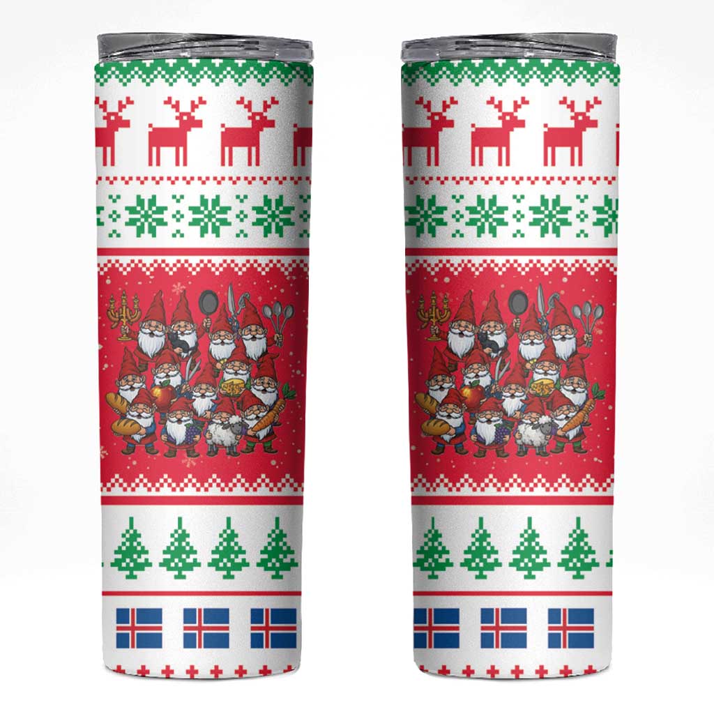 Iceland Christmas Skinny Tumbler Icelandic Yule Lads - Wonder Print Shop