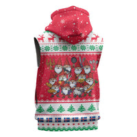 Iceland Christmas Sleeveless Hoodie Icelandic Yule Lads LT19
