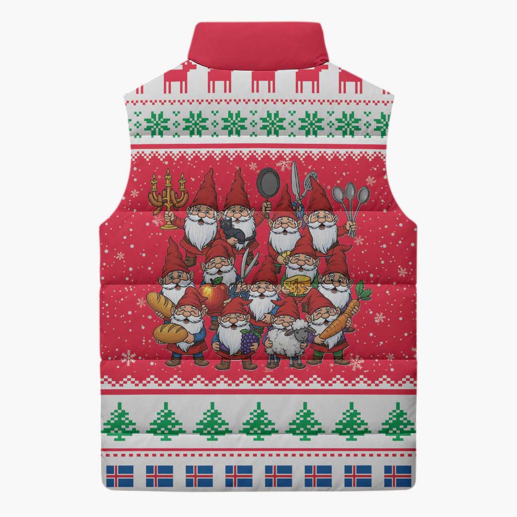Iceland Christmas Sleeveless Puffer Jacket Icelandic Yule Lads LT19