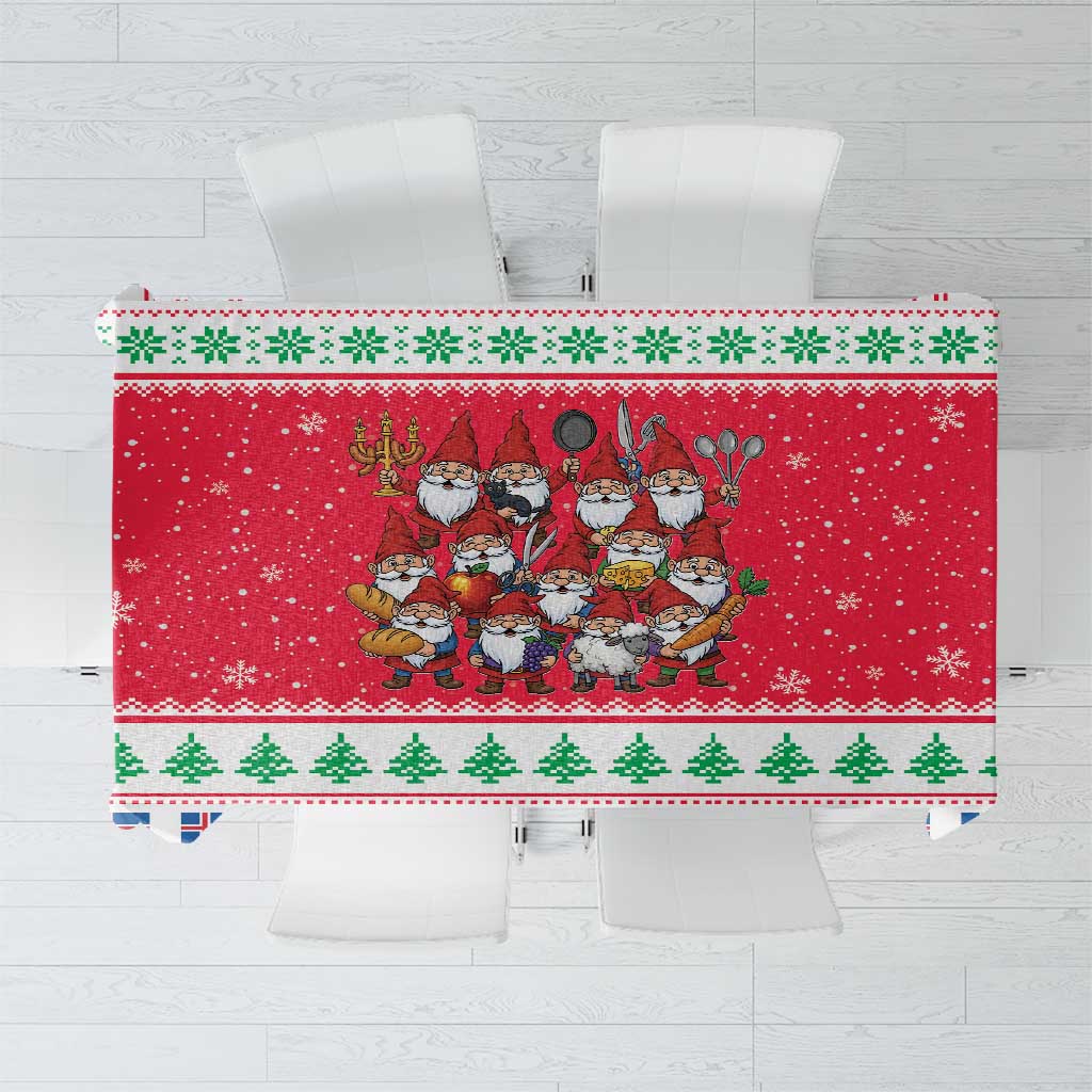 Iceland Christmas Tablecloth Icelandic Yule Lads - Wonder Print Shop
