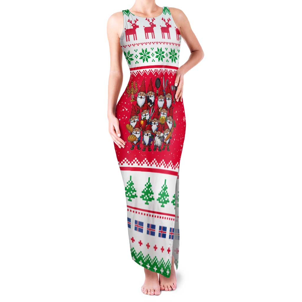 Iceland Christmas Tank Maxi Dress Icelandic Yule Lads LT19