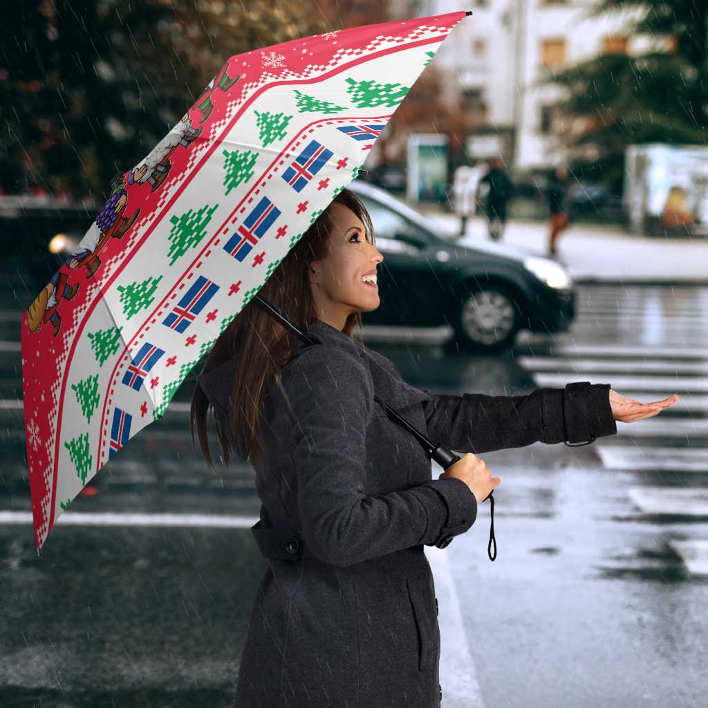 Iceland Christmas Umbrella Icelandic Yule Lads - Wonder Print Shop
