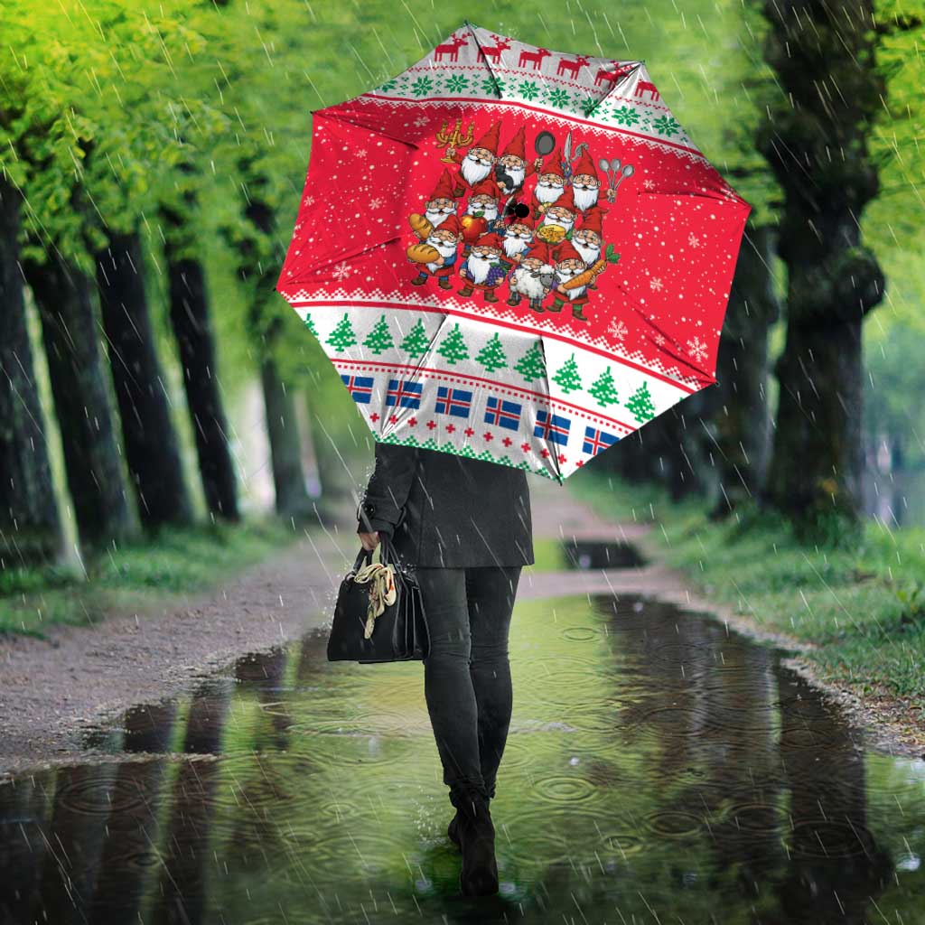 Iceland Christmas Umbrella Icelandic Yule Lads - Wonder Print Shop