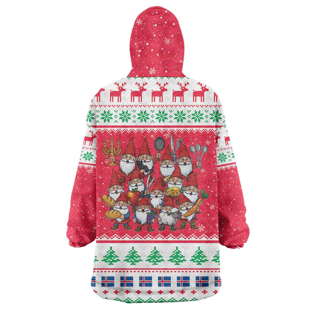 Iceland Christmas Wearable Blanket Hoodie Icelandic Yule Lads LT19