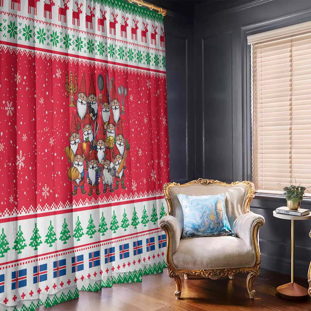 Iceland Christmas Window Curtain Icelandic Yule Lads - Wonder Print Shop