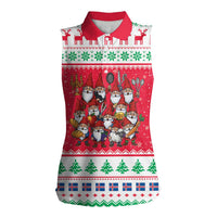 Iceland Christmas Women Sleeveless Polo Shirt Icelandic Yule Lads LT19