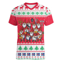 Iceland Christmas Women V-Neck T-Shirt Icelandic Yule Lads LT19