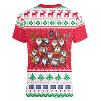 Iceland Christmas Women V-Neck T-Shirt Icelandic Yule Lads LT19