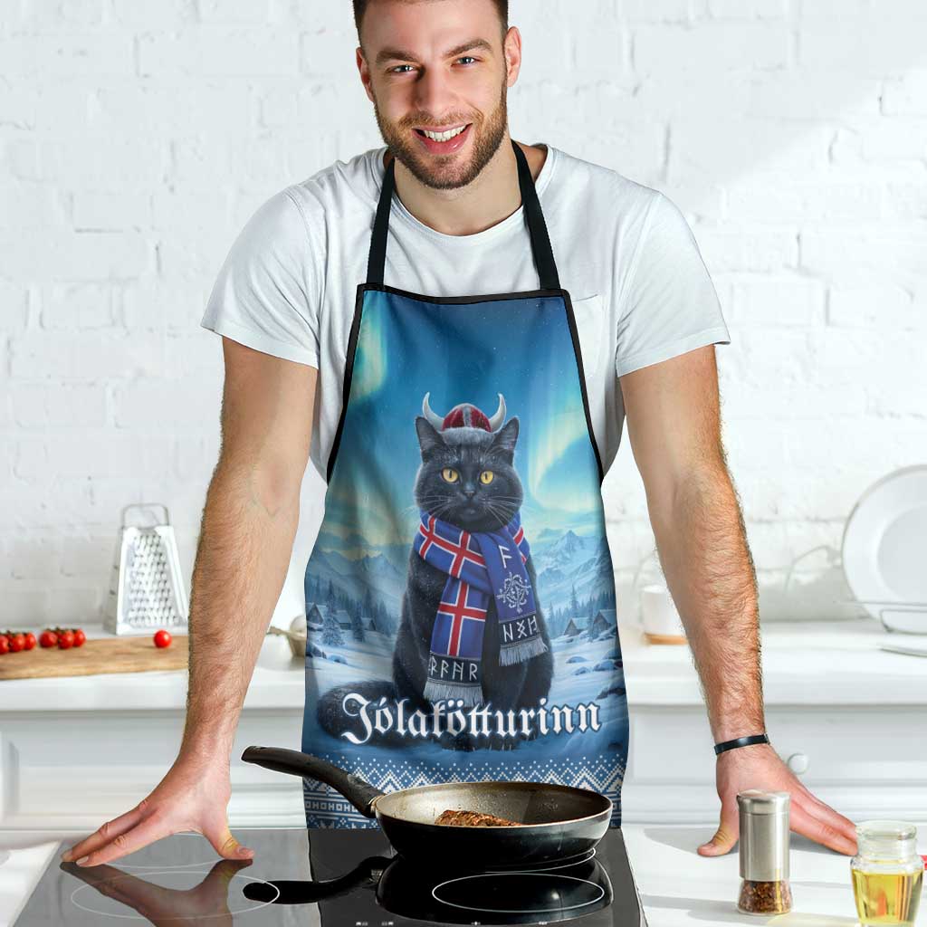 Iceland Christmas Apron Icelandic Yule Cat - Wonder Print Shop