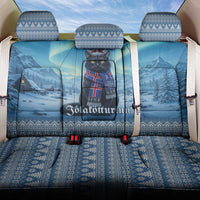 Iceland Christmas Back Car Seat Cover Icelandic Yule Cat - Wonder Print Shop