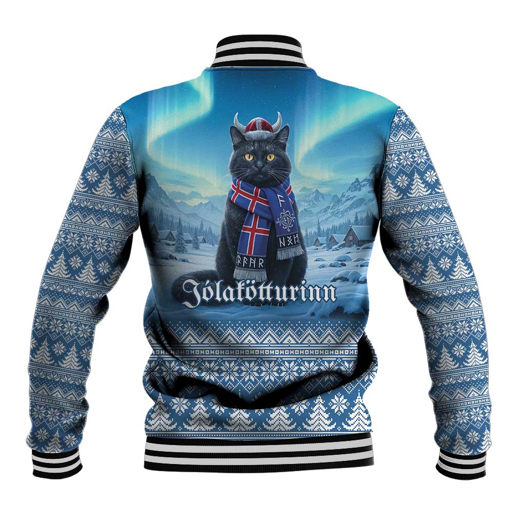 Iceland Christmas Baseball Jacket Icelandic Yule Cat LT19